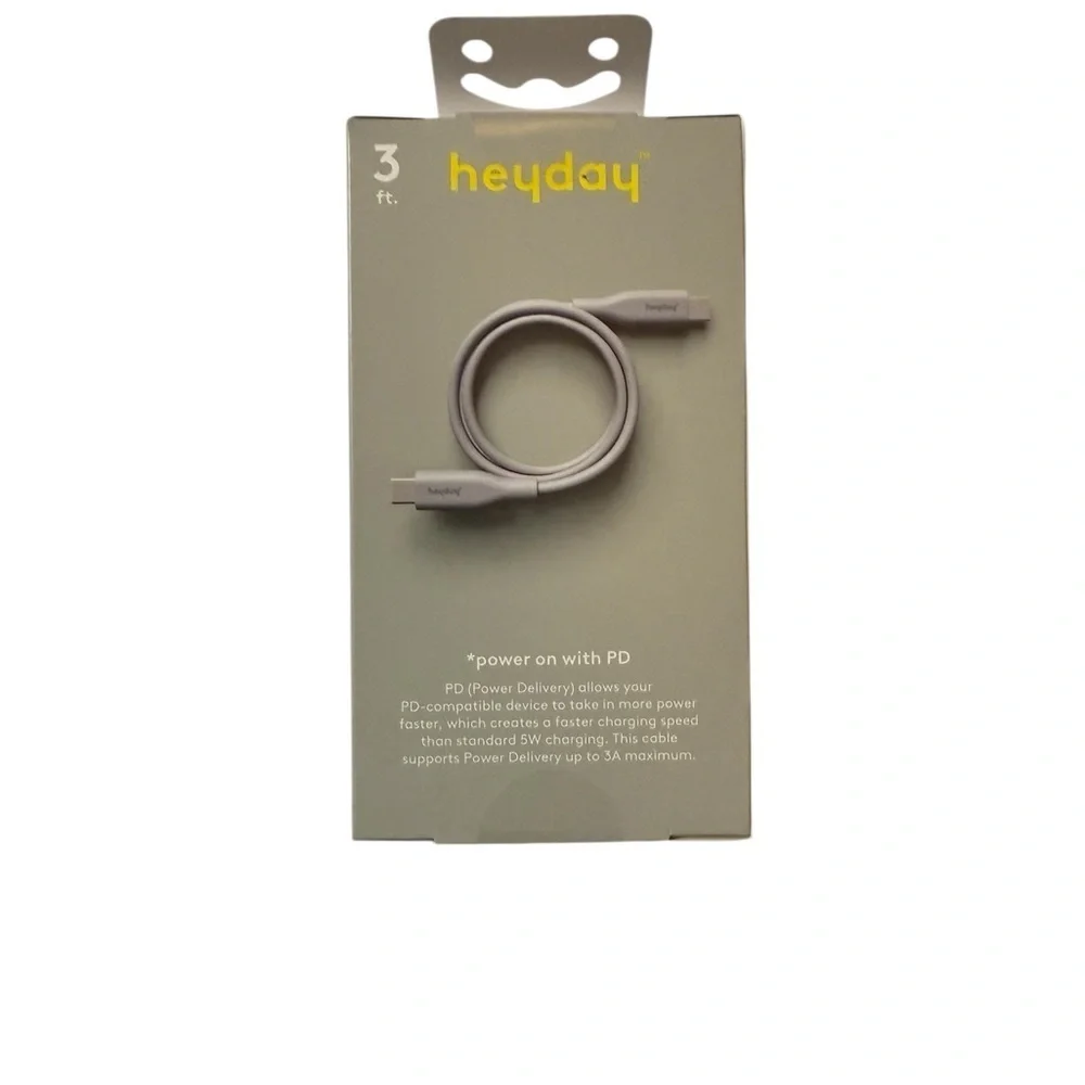 Heyday 3ft USB-C to USB-C Fast Charging Cable